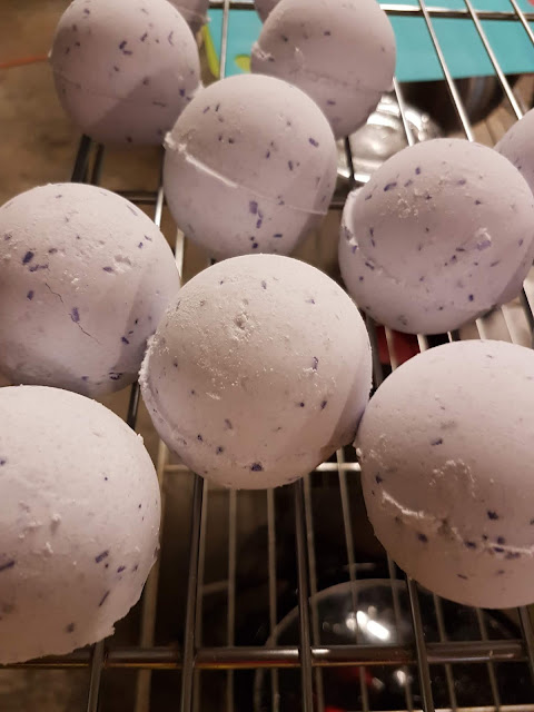 lavender bath bombs at The Camellia