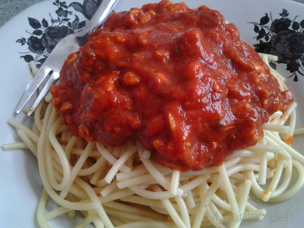MyChintaQaseh: Spaghetti Bolognese Mudah dan Senang Lenang...