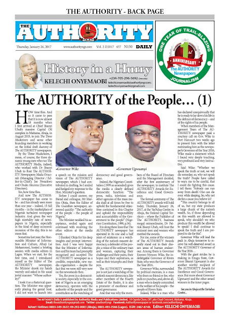 10 The Authority Newspapers Today January 26th, 2017