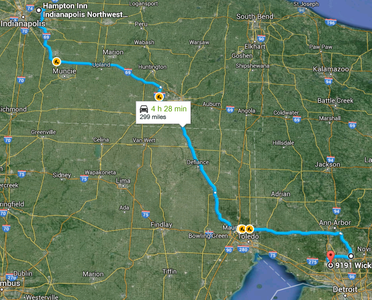 Tim's Motorcycle Diaries: Miles per Day