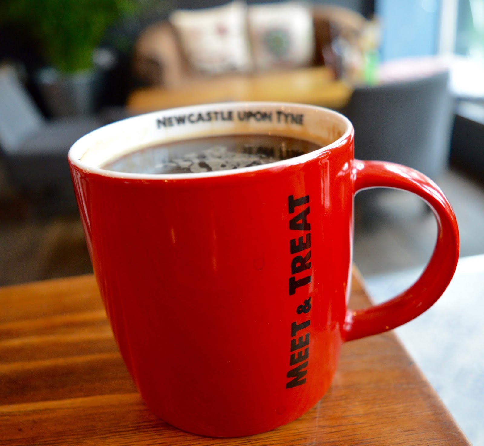 Meet and Treat Newcastle Cafe | A Perfect Spot for Pre-Theatre Drinks & Cakes with Kids for Tyne Theatre and Opera House - coffee cup