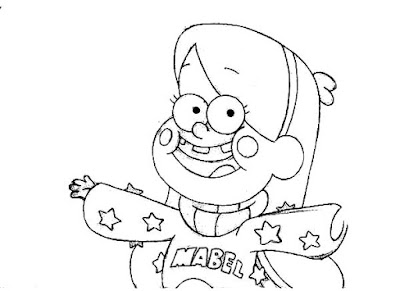 Gravity falls coloring pages 4