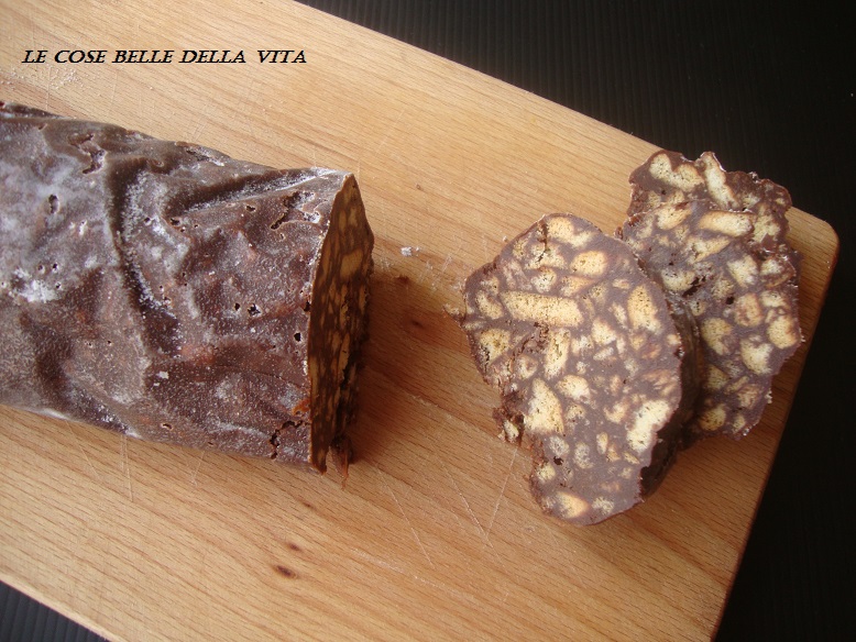 Le Cose Belle della Vita Salame al cioccolato o salame turco senza uova