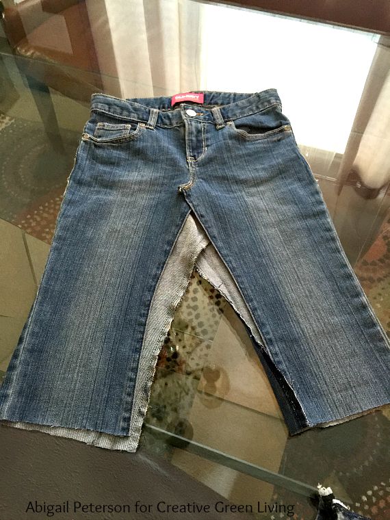 How to Make a DIY Jean Skirt Out of Denim Pants Creative Green Living