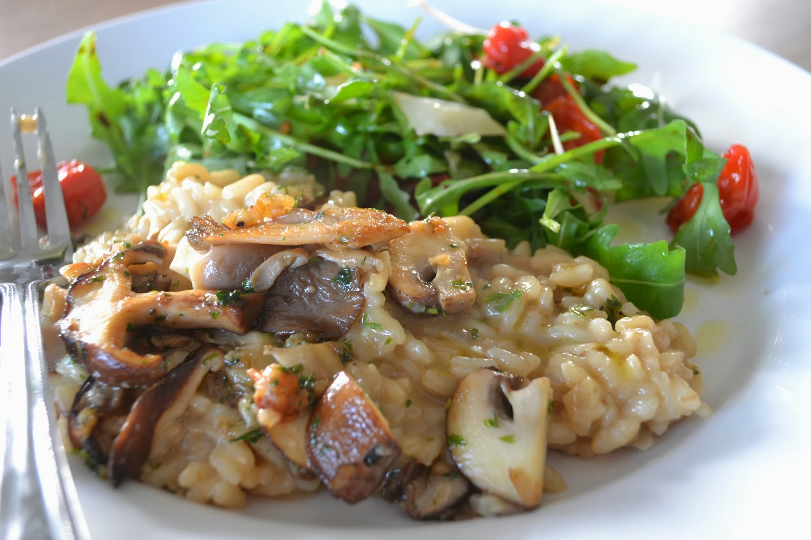 Eet lekker Paddenstoelenrisotto (risotto al funghi)