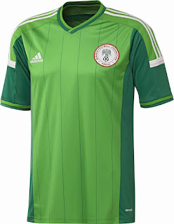 ナイジェリア代表 2014年W杯ユニフォーム-ホーム