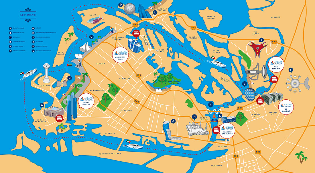 Абу даби на карте Абу даби на карте