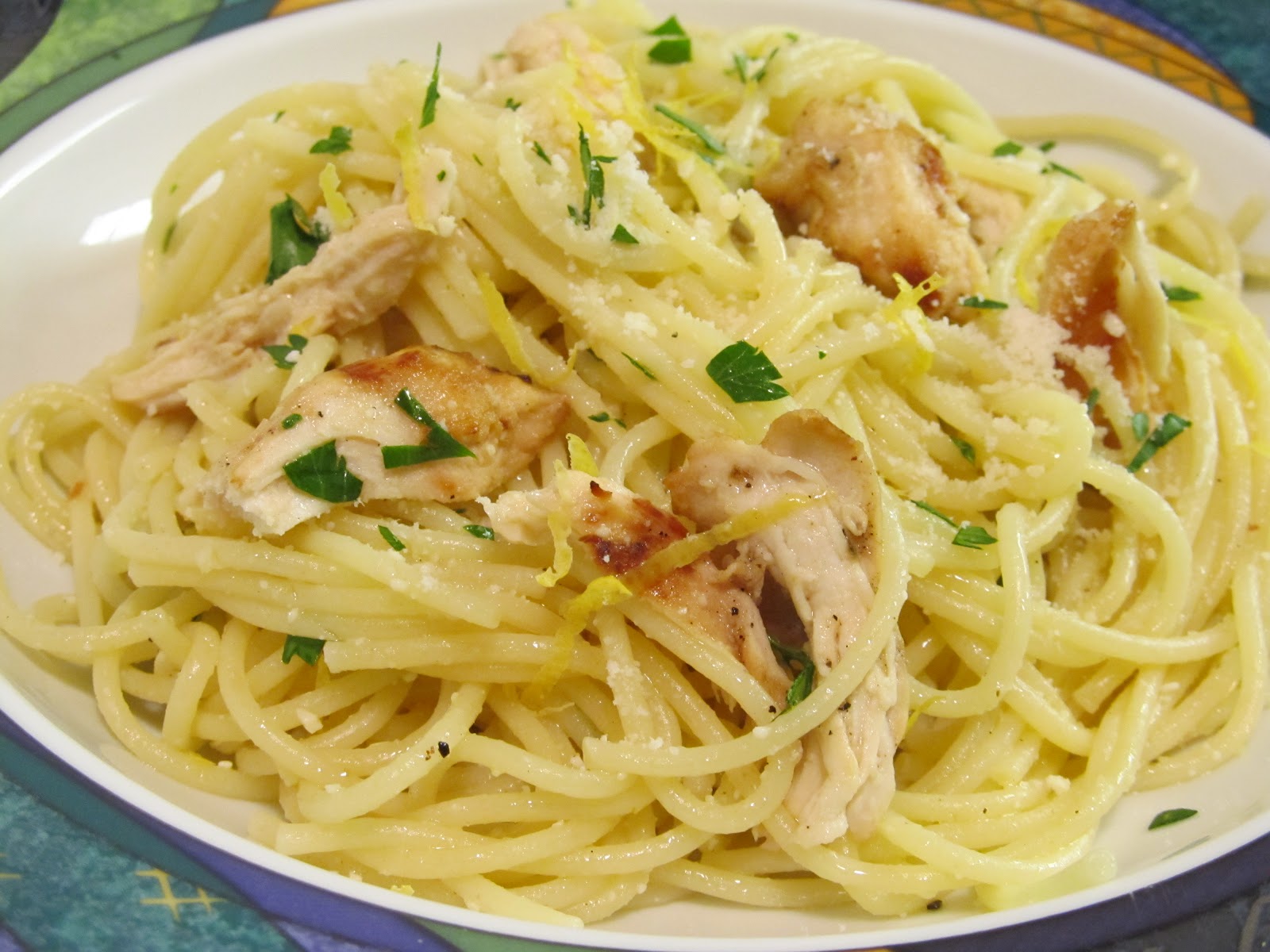 Jenn&amp;#39;s Food Journey: Spaghetti al Limone with Grilled Lemon Chicken