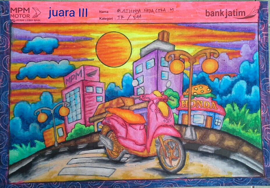 Contoh Gambar Juara Mewarnai Anak Sd Kataucap