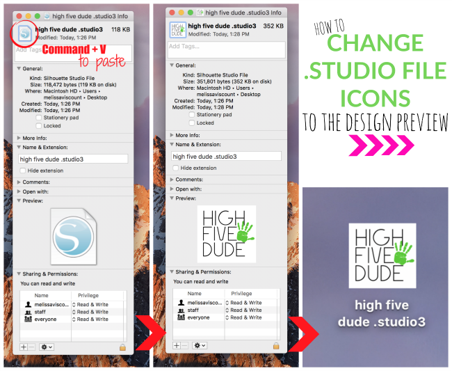 silhouette studio design preview file image
