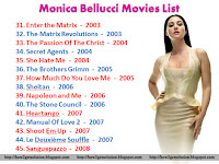 monica bellucci, movies, list, 1990 to 2017, matrix actress, the matric reloaded, photo