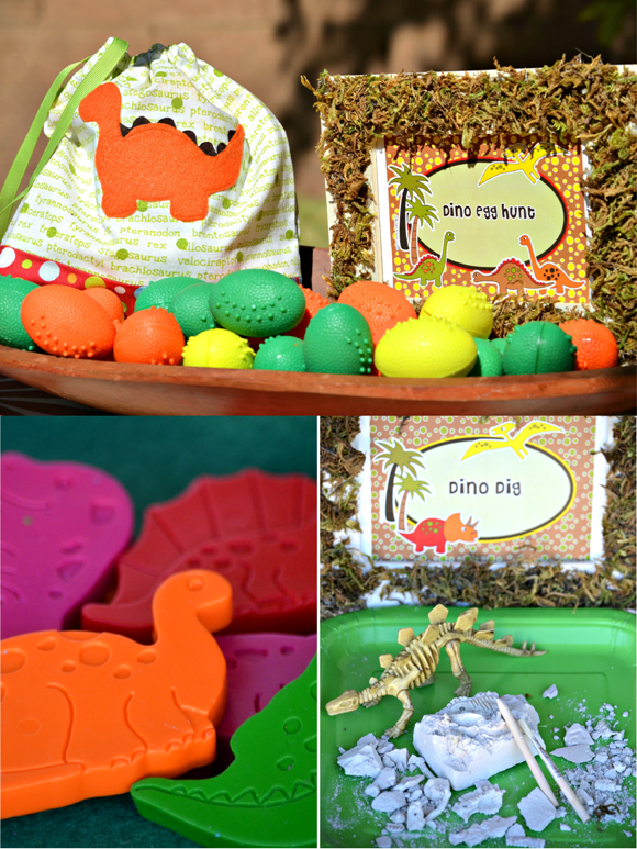 Dinosaur Birthday Party Ideas & Printables - via BirdsParty.com