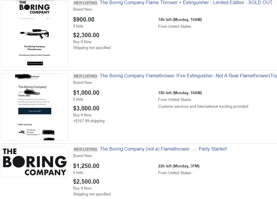伊隆馬斯克創辦的 The Boring Company挖洞公司，近日開始賣起噴火槍。