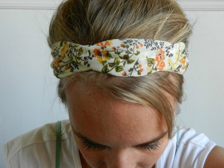 Headband made from a thrifted dress: growcreative.blogspot.com