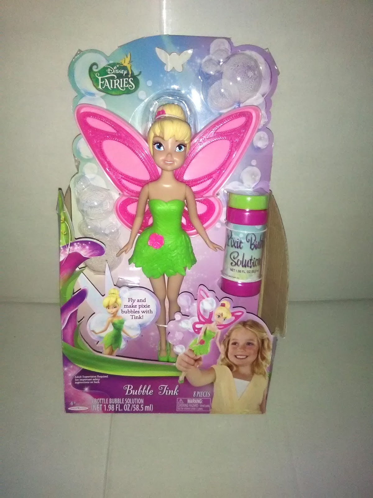 Disney Fairies Tinkerbell Bubble Fairy Doll, 9"
