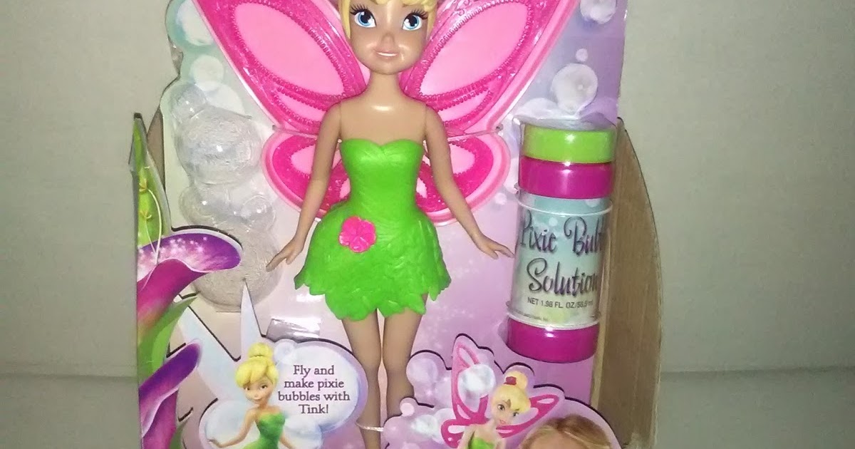 Disney Fairies Tinkerbell Bubble Fairy Doll, 9"
