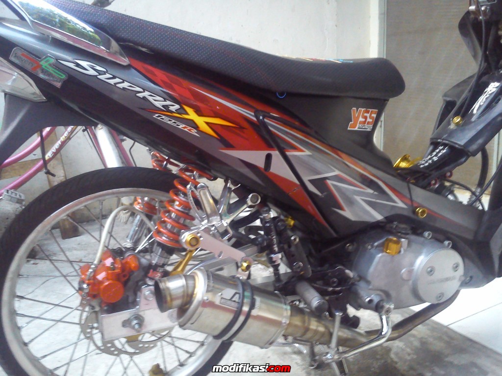 Modifikasi Motor Supra X 125 Knalpot Racing Modifikasi Motor Bebek