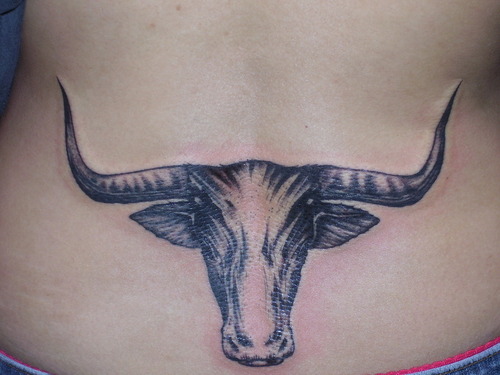 1. Bull Skull Tattoo Designs - wide 5