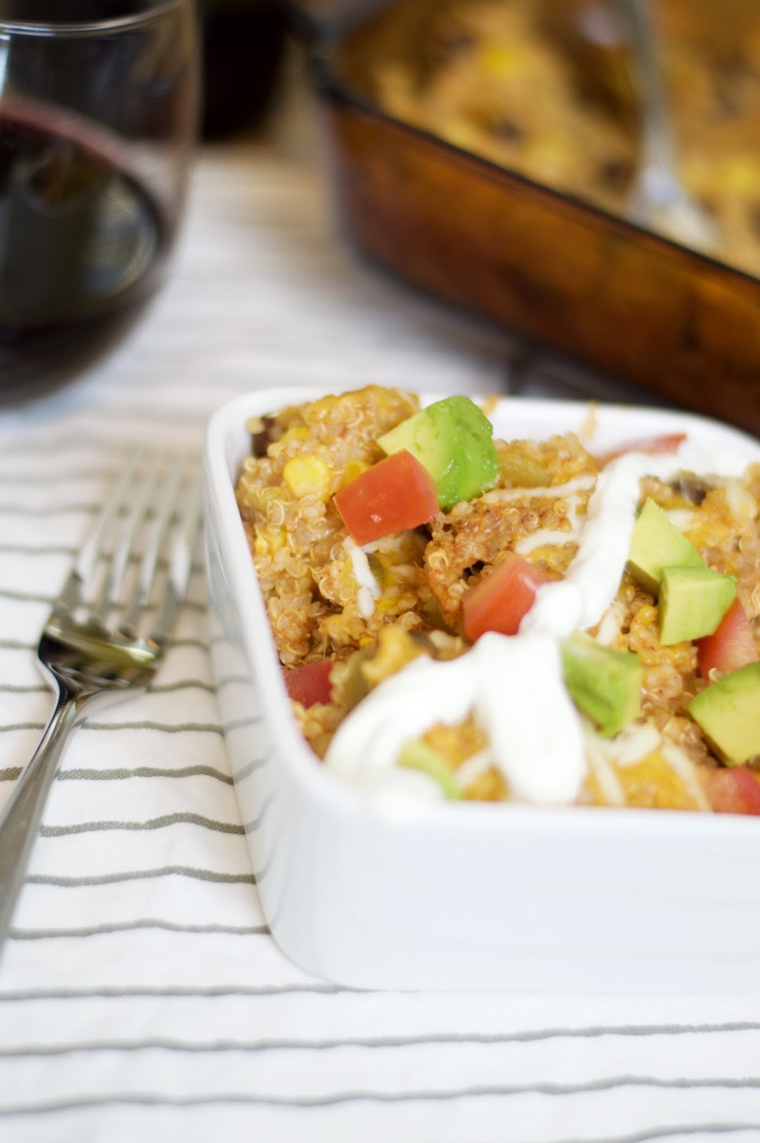 The McClarnon Situation Quinoa Enchilada Casserole