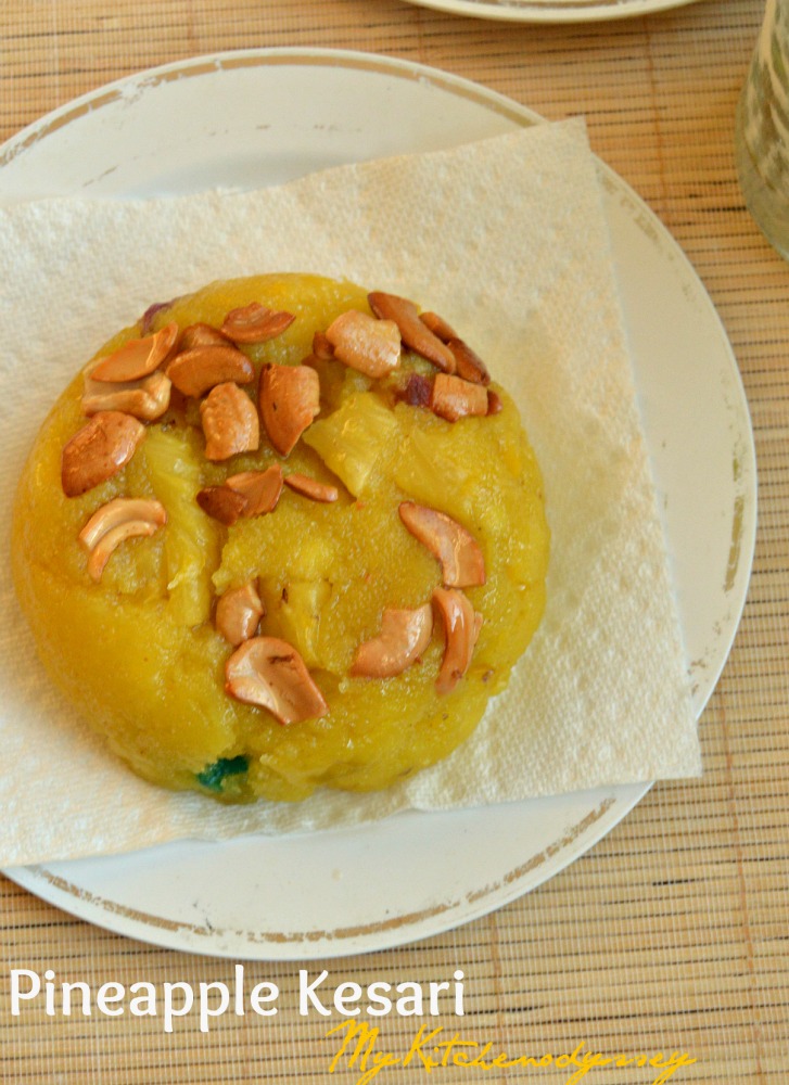Pineapple Kesari Bath Recipe Pineapple Sheera Fruit Kesari