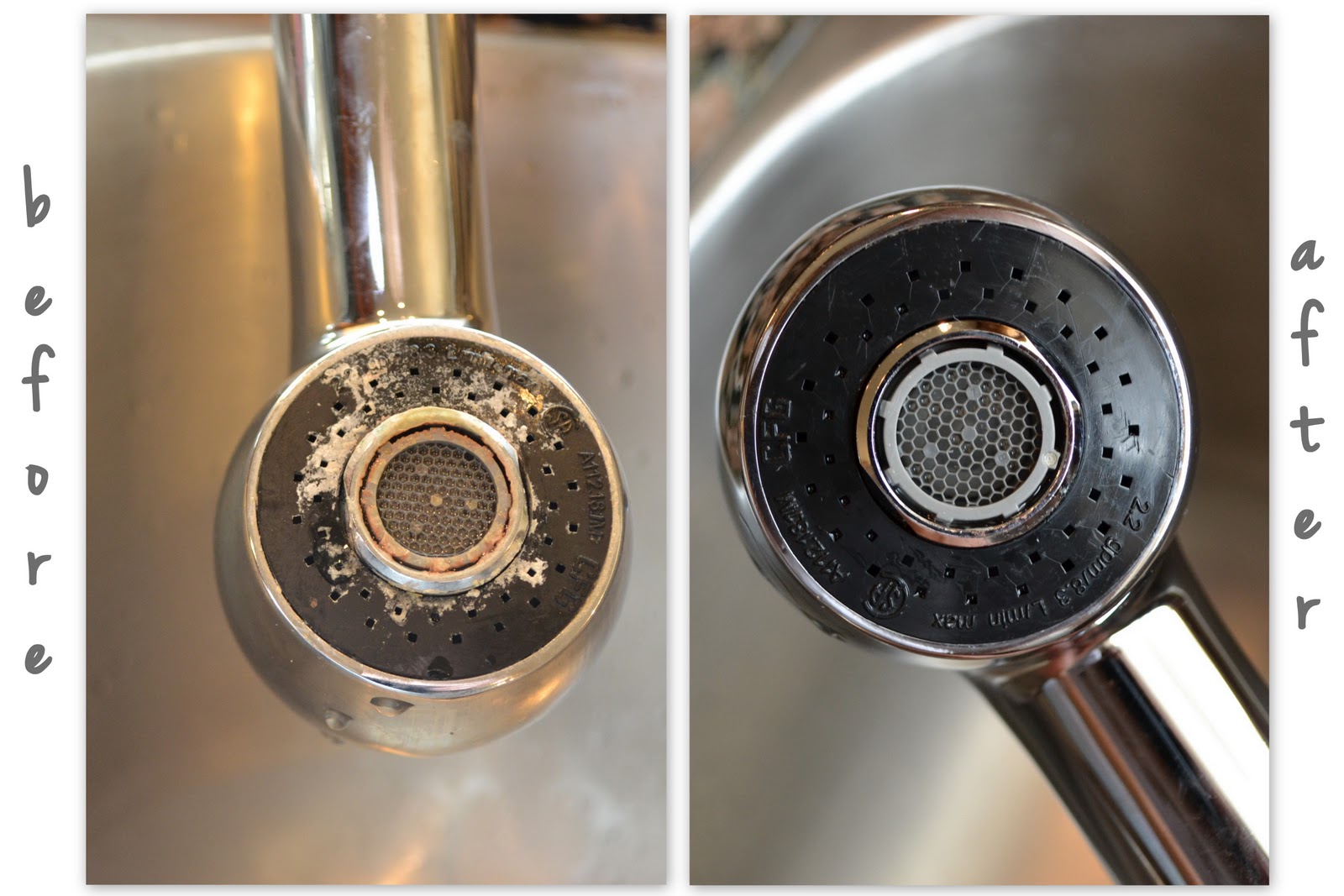 faucet before and after