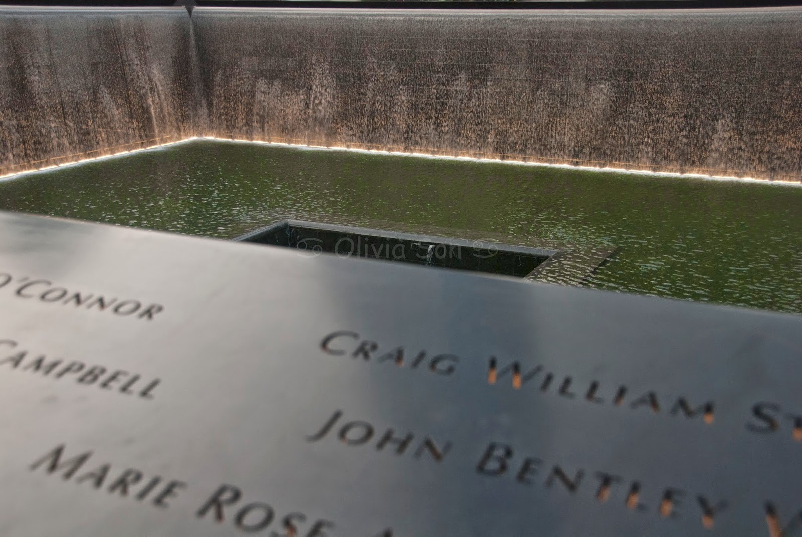 memorial 9/11 financial district, new york city, usa