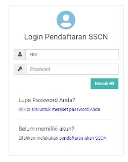 Cara Login ke Portal SSCN dan Isi Biodata