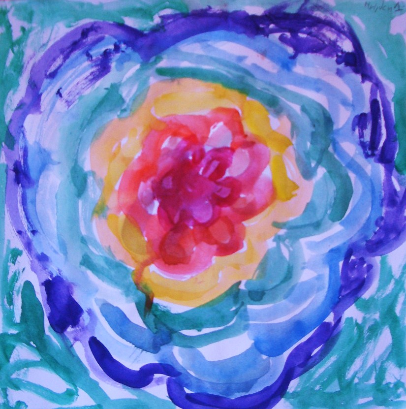 DREAM DRAW CREATE: Georgia O'Keefe inspired flowers by Grade 1