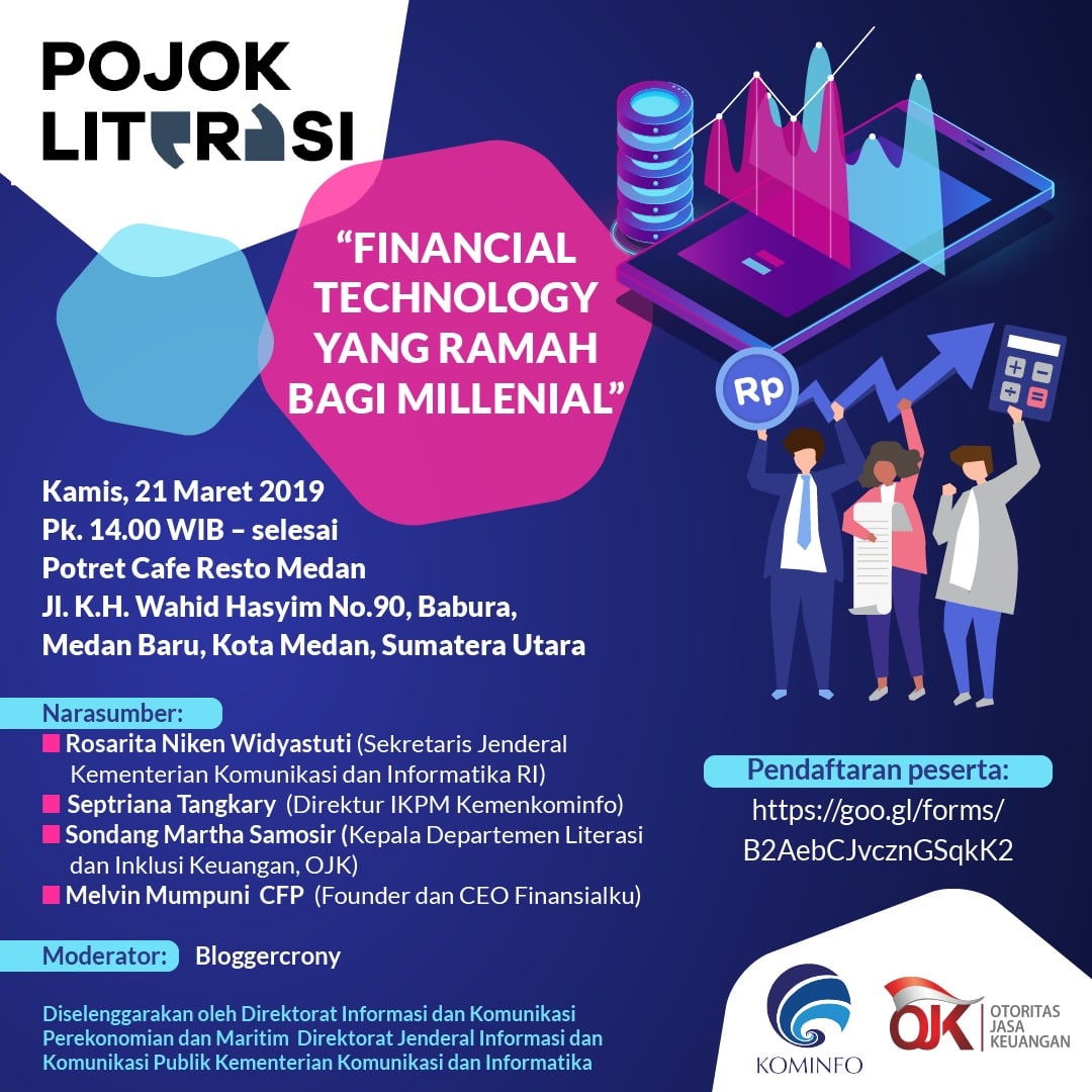 Pojok Literasi “Financial Technology yang Ramah Bagi Millenial” Acara
