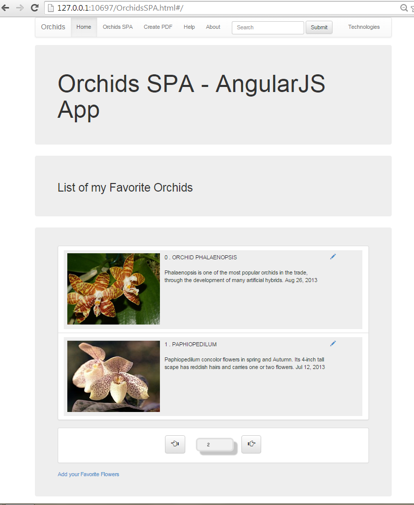 Create an AngularJS SPA with all CRUD functionality connected to an OData RESTful Web API service    11    