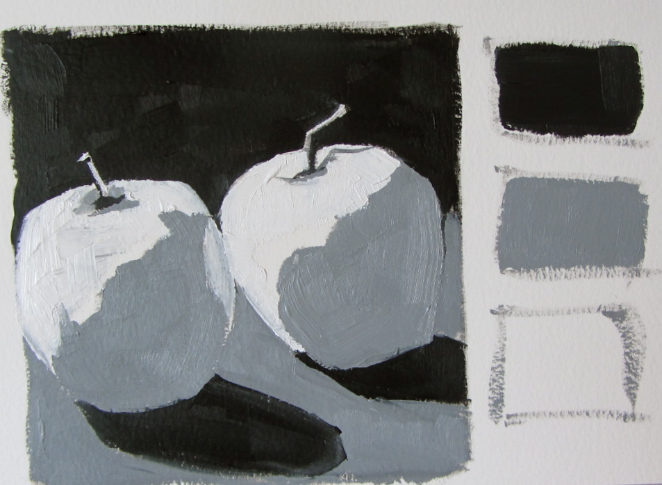 Nancy Colella Simply Painting Three Value Exercise