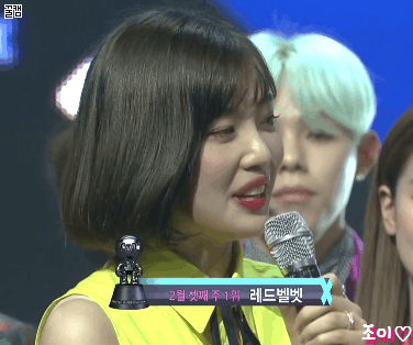 7관왕 달성한 엠카 오늘자 우리벨벳♡.gif | 인스티즈