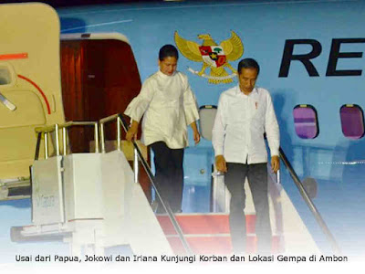 Usai dari Papua, Jokowi dan Iriana Kunjungi Korban dan Lokasi Gempa di Ambon Usai dari Papua, Jokowi dan Iriana Kunjungi Korban dan Lokasi Gempa di Ambon