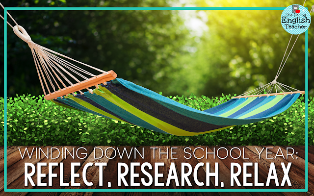Winding down after the school year. Three things teachers can do in the summer.