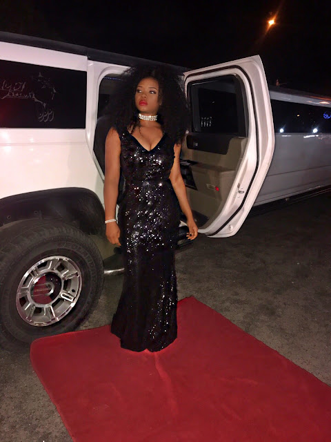 Yemi Alade dazzles in black for her birthday dinner