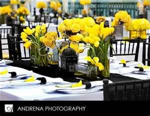 Wedding Inspirations: Yellow, Black, and White Wedding