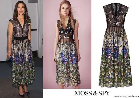 Crown Princess Mary wore Eden dress by Moss & Spy which is a Sydney, Woollahra based Australian clothing brand