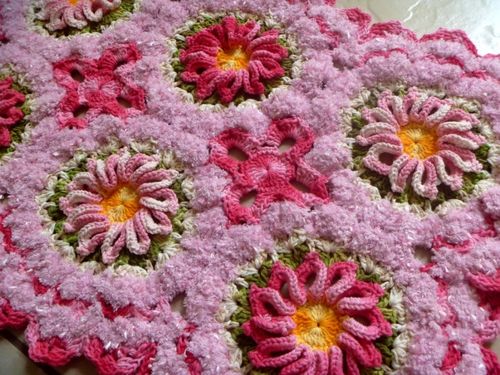 Tapete de crochê  pink barroco - Receita 