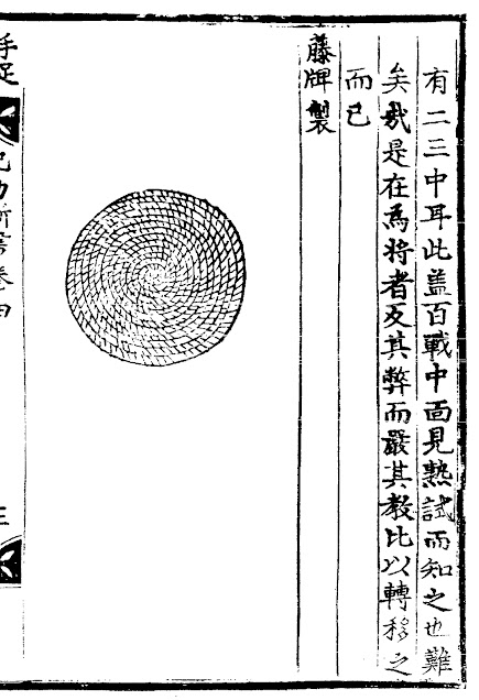 Ming Chinese Rattan Shield