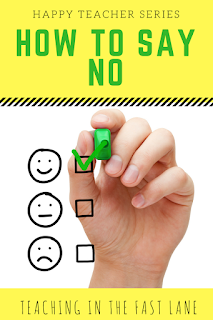Are you guilty of taking on too many commitments as a teacher? Try these tips for saying no to more and instead doing what you are already doing well. Included are tips to graciously backing out of things you might have already committed to. 