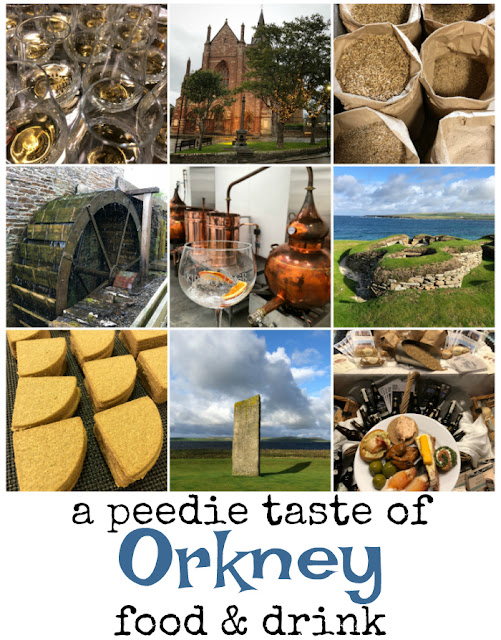 www.foodiequine.co.uk It's not just its Neolithic origins stretching back some 10,000 years that Orkney has to shout about, there's also a fantastic food and drink scene. Land and sea provides an abundant natural harvest and skilled producers and chefs turn those raw ingredients into fabulous cuisine. 2 whisky distilleries, 3 gin producers, beer, cheese, oatcakes, lamb, fudge, ice cream, bere meal and more. You won't go hungry on an Edible Orcadian Adventure.