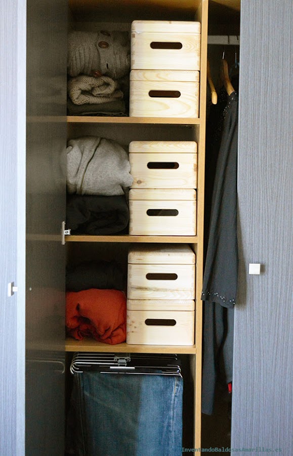 Ordenación en el armario