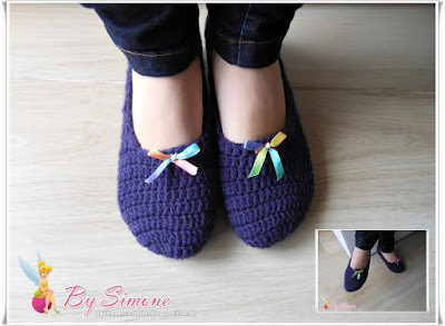 Sapatilha em crochê