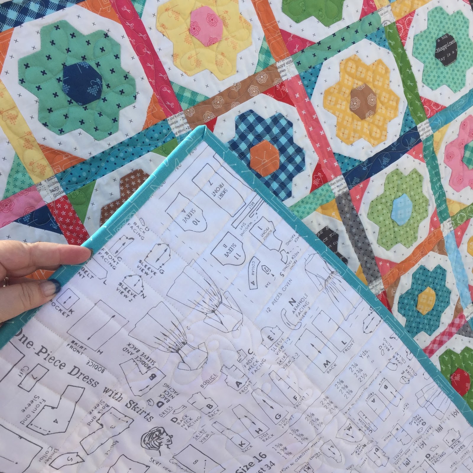 Bee In My Mama's Flower Garden Quilt Tutorial!