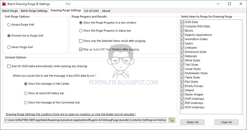 DRAWING PURGE DWG (AutoCAD) Portal Fix