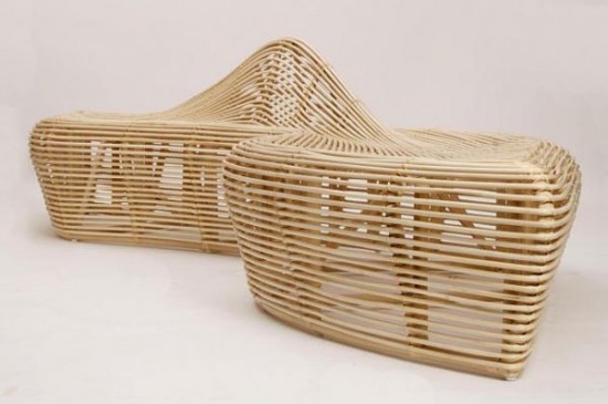 moderno dormitorios: Indonesia modernos muebles de ratán Contemporáneo