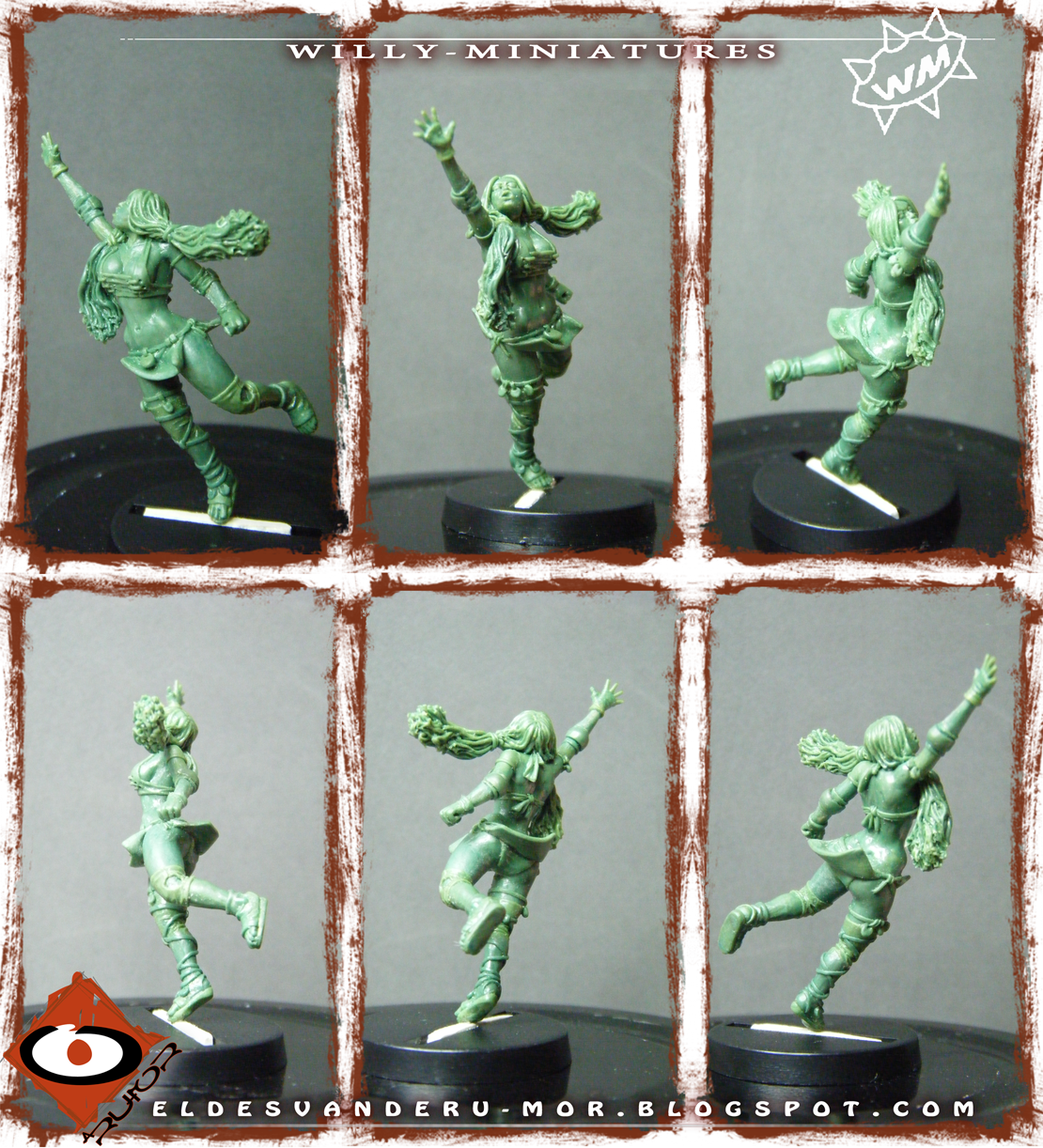 Bowl Amazon Team Catcher miniature by ªRU-MOR for WILLY Miniatures, fantasy football
