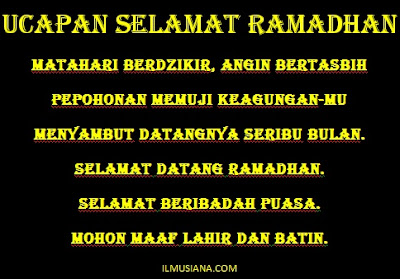 Kata Ucapan Selamat Ramadhan 1440 H 2019 M - Ilmusiana