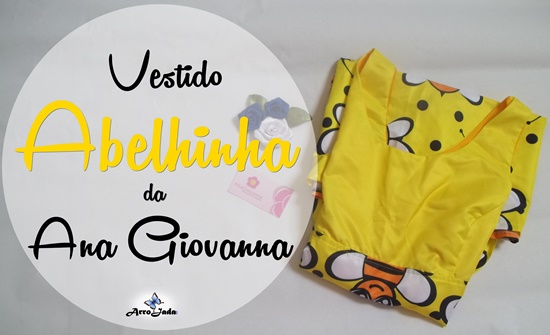 Vestido de Pregas Abelhinha da Ana Giovanna Vestido de Pregas Abelhinha da Ana Giovanna