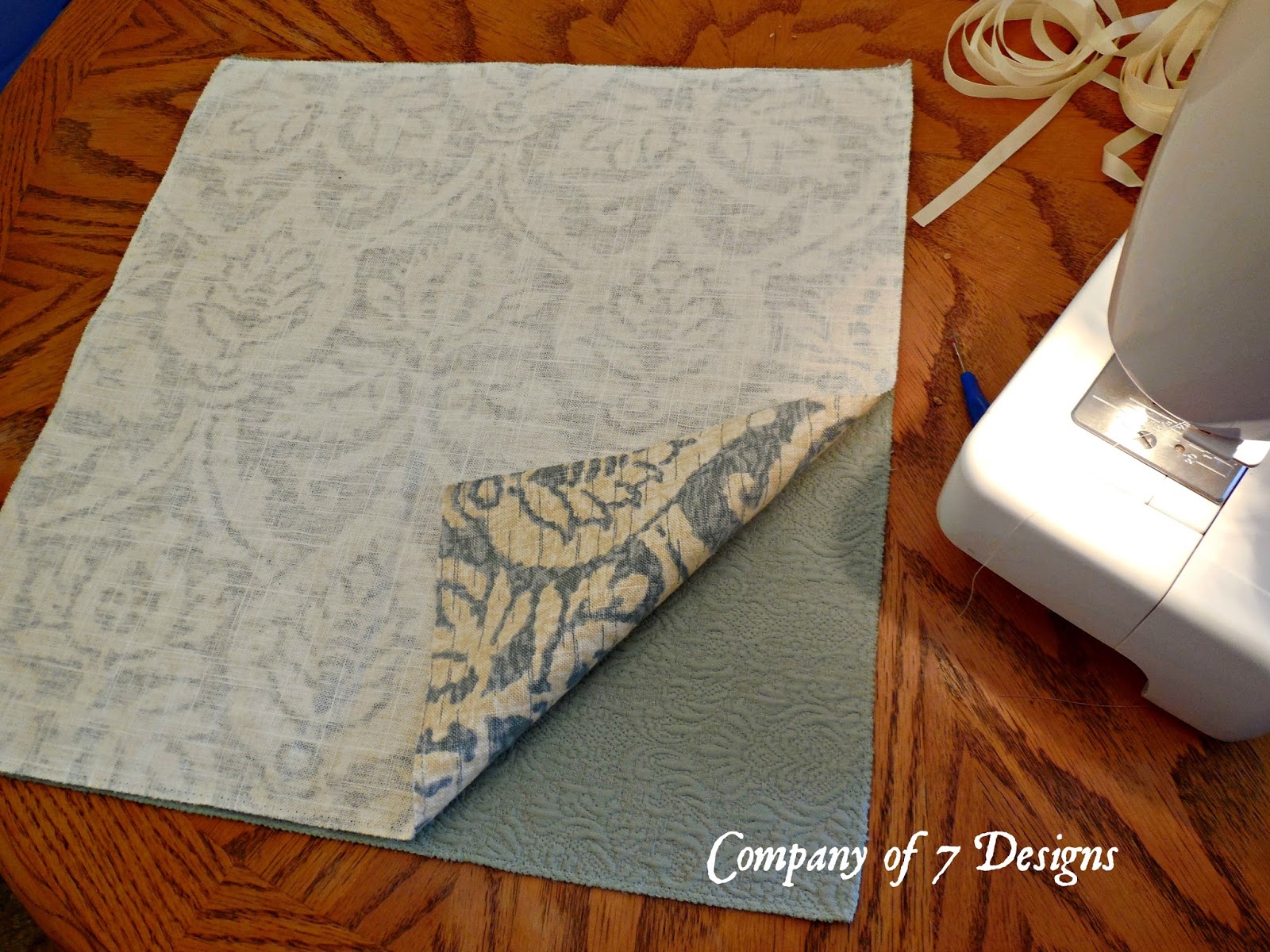 Company of 7 Designs Easy NO ZIPPER Slipcover Pillows Tutorial